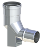 Kolano podparte redukcyjne do kotłow kondensacyjnych 87 stopni 80/60 z uszczelką