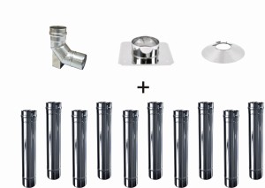 Wkład do kotła kondensacyjnego ϕ 80/10 rur