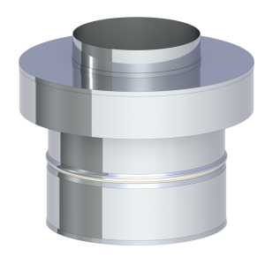 Ustnik pionowy, powietrzno-spalinowy fi 80*125