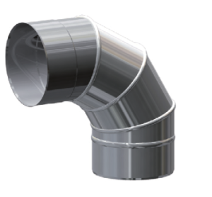 Kolano skrętne  90 st. ϕ 150/0,8mm